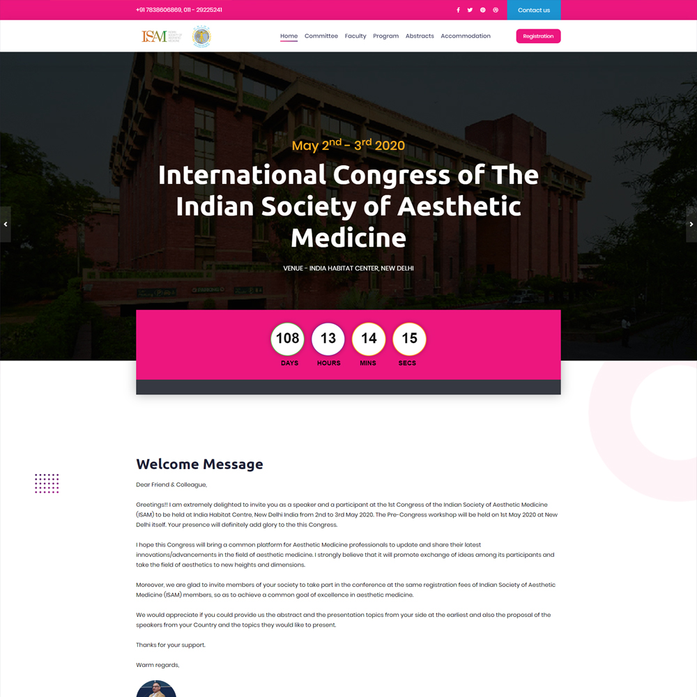 International Congress of the Indian Society of Aesthetic Medicine