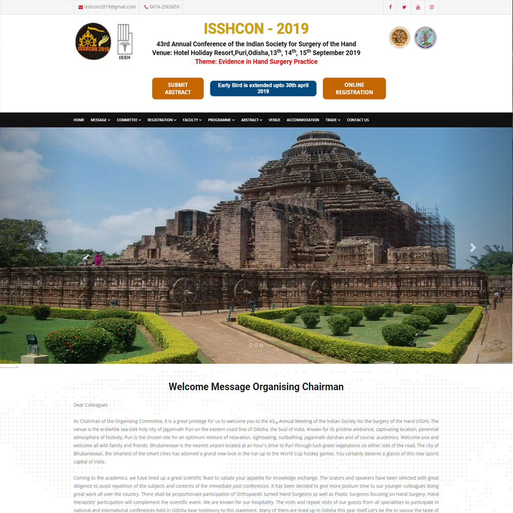 Piyush608 - ISSHCON Website designer