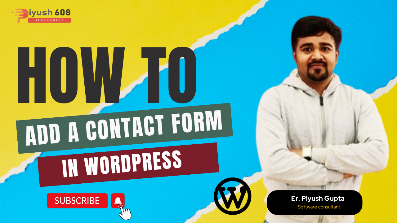 How to Add a Contact Form in WordPress