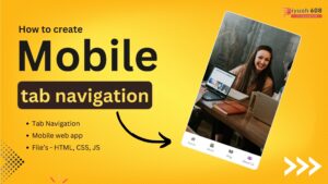 How to Create Mobile tab navigation using JS