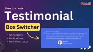Testimonial Box Switcher in HTML, CSS
