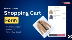 How to Make Shopping Cart using HTML, JS, CSS