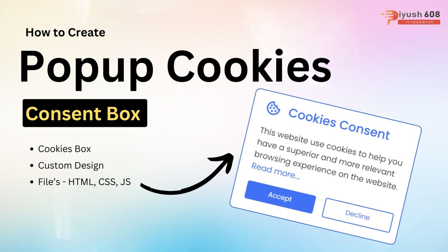 How to Create Popup Cookies Consent Box