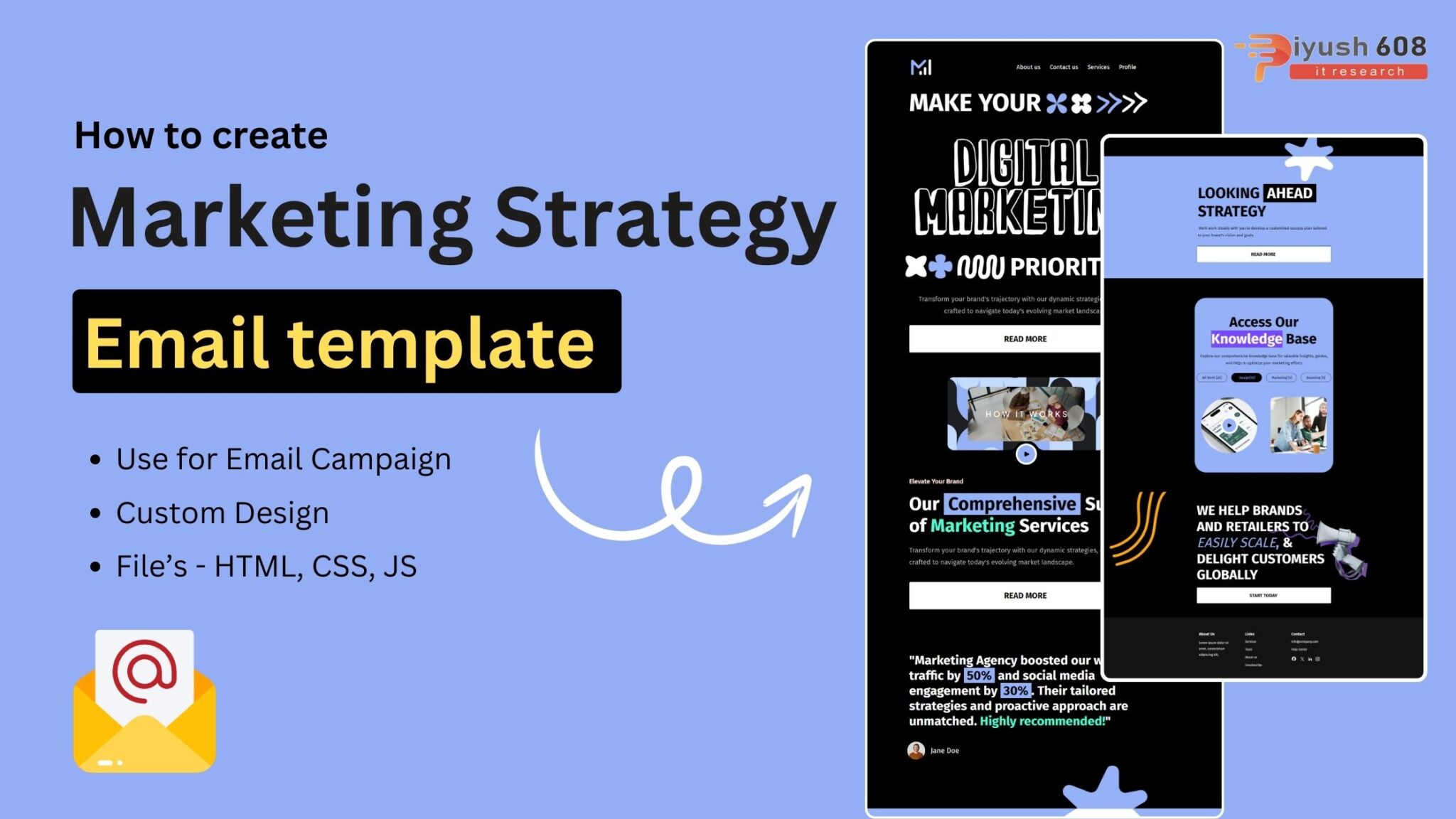 How to create Marketing Strategy Email Template - Piyush608