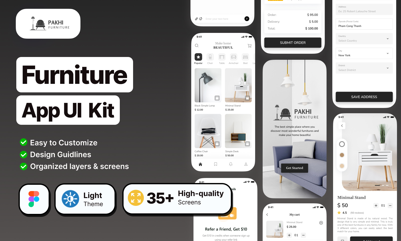 Pakhi Furniture – Furniture App UI Kit