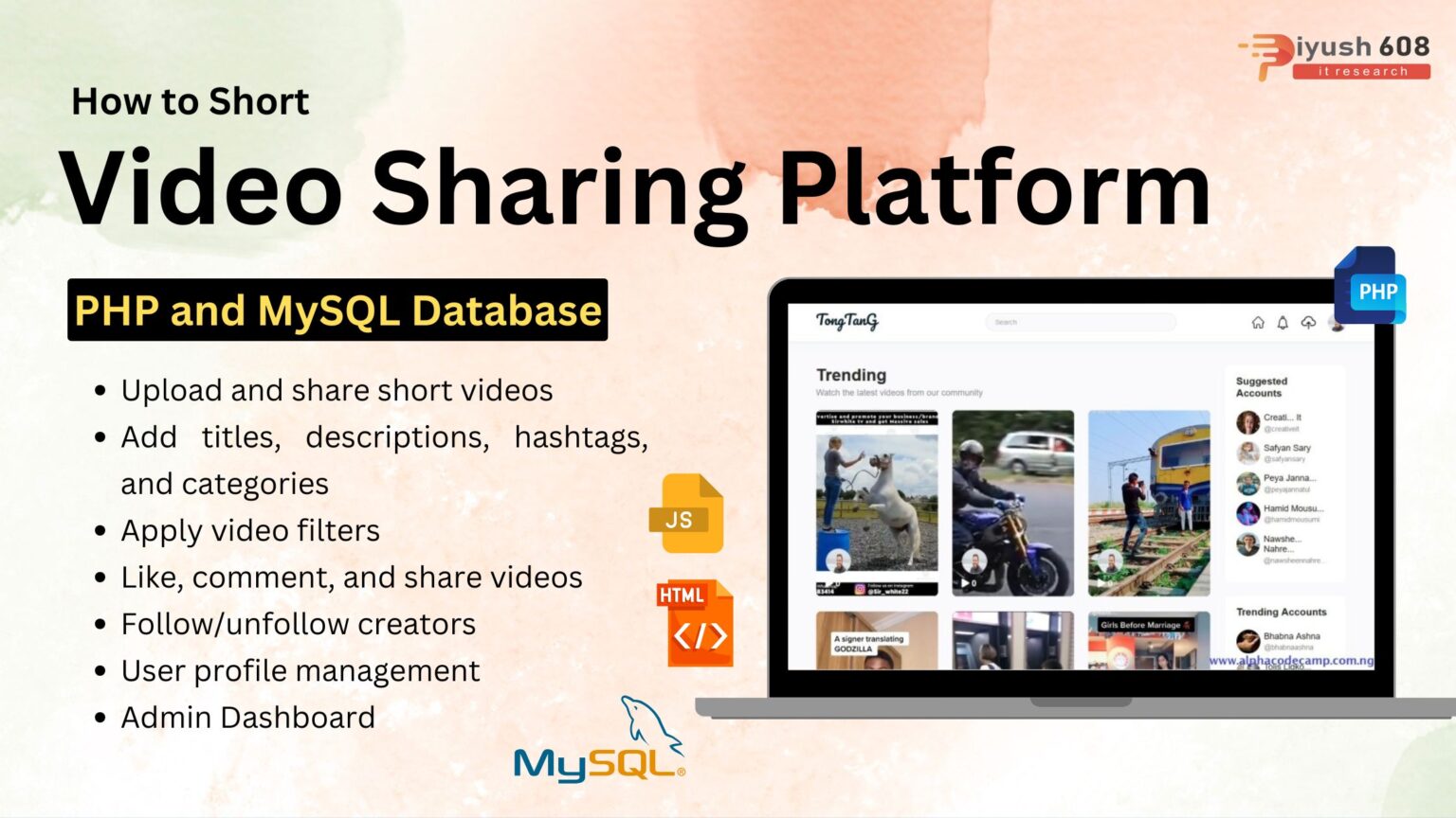 Complete Short Video Sharing Platform Script in PHP